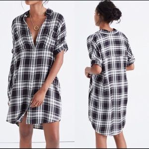 Madewell Courier Shirtdress in Gordon Plaid Size M